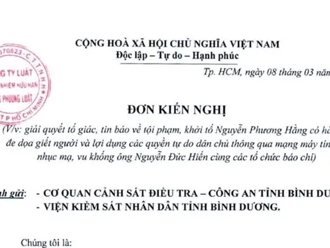 Nhiều cá nhân tiếp tục kiến nghị khởi tố bà Nguyễn Phương Hằng