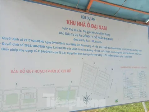 Dự án nhà ở Đại Nam từng muốn hiến 127 lô đất nhưng không ai nhận giờ ra sao?