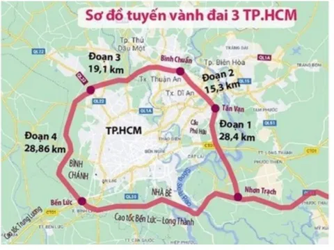 Điều chỉnh 2 vị trí của đường Vành đai 3 TPHCM phù hợp với thực tế