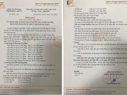 Nóng" với mô hình đầu tư lãi suất lên đến 30% của Thịnh Phát Group